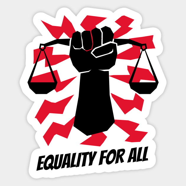 Equality For All / Black Lives Matter Sticker by Redboy